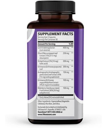 LifeSeasons Rest-ZZZ + Immuni-T Bundle Natural Sleep & Immune Support Fall Asleep & Stay Asleep Boost Immunity & Defend Against Cold & Flu Melatonin Chamomile 60 Capsules & 90 Capsules - Buy Online on GoSupps.com