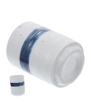 Zerodeko Tea Cup Ceramics Galsses Office Lover Sake K Coffee Decor Japan Japanese Retro Catering Reusable Kung Tea Coffee Cup As Shown 10X7.5X7.5CM