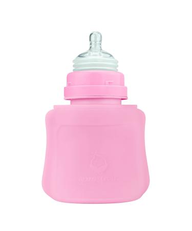 Green Sprouts Sprout Ware Baby Pocket Made from Silicone and Plants (5 oz.)  Non-Toxic Silicone Plant-Based Plastic Baby Pocket Without BPA  BPS  BPF  Pink