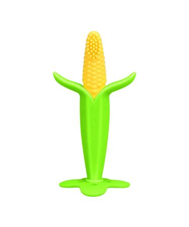 Baby Teething Toys Baby Teether Chew Toys for Babies Silicone Banana Toothbrush Fruit Giraffe Teethers for Infants and Toddlers Soothing Babies Gums Baby Present (Green)