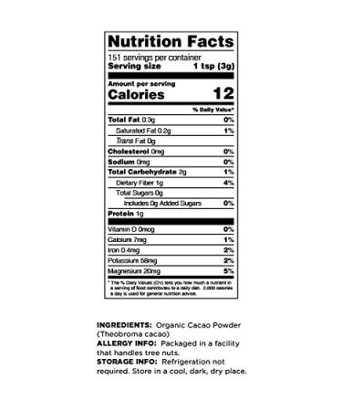Terrasoul Superfoods Organic Cacao Powder 3 Lbs (3 Pack) - Raw, Keto, Vegan - Buy Online on GoSupps.com