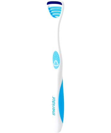 Meridol Tongue Cleaner - Effective Bacterial Removal & Fresh Breath | 1 Piece (2 Pack) - Gentle Tongue Cleaning Tool for Safe Oral Care - Buy Online on GoSupps.com