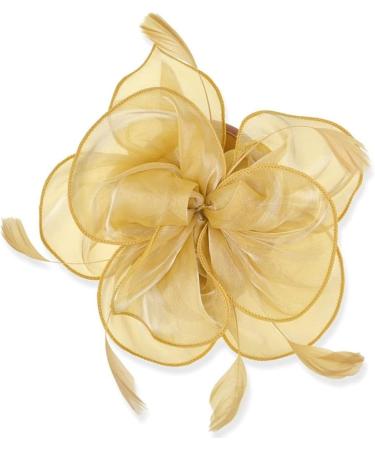 xbiez TeaParty Fascinator Headband French Style Derby Hair Clip for Women Organza Flower Headpiece Elegant Church Headband Purple - Buy Online on GoSupps.com