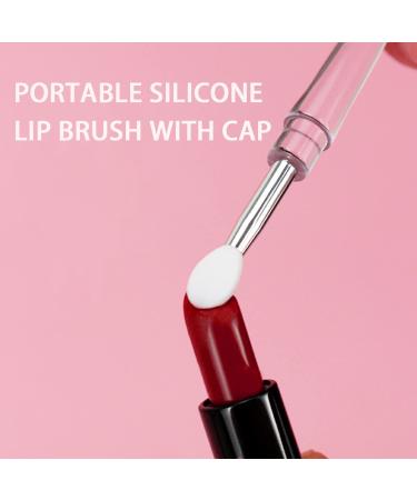 3PCS Mini Lip Brush Set - Silicone Reusable Lipstick Applicator Wands for Perfect Lip Gloss Application | Portable & Durable - Buy Online on GoSupps.com