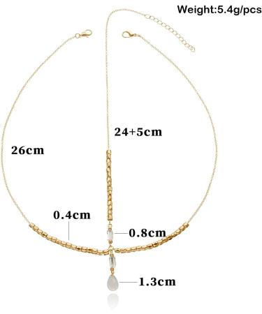 Prosy Bridal Rhinestone Head Chain Headpiece Wedding Headband Bead Hair Piece Festival Hair Jewerly for Bride and Bridesmaids (Gold) - Buy Online on GoSupps.com