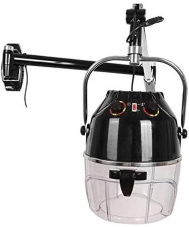 900W Wall Mounted Hair Dryer Adjustable Hood Swing Arm Salon Hairdresser Timer Temperature with Heating Element for Quick Drying Hair
