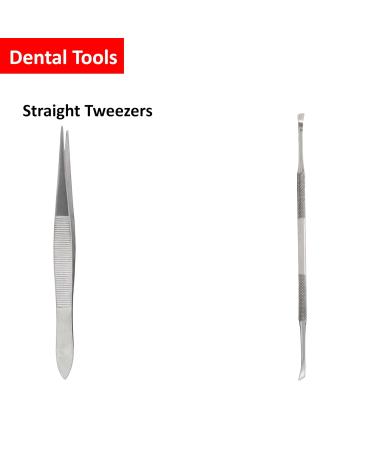 Buy STELLMACHER 8 Pcs Dental Tools - Professional Stainless Steel Teeth Cleaning Kit | Plaque Remover & Tartar Cleaner for Dental Hygiene | International Shipping Available - Buy Online on GoSupps.com