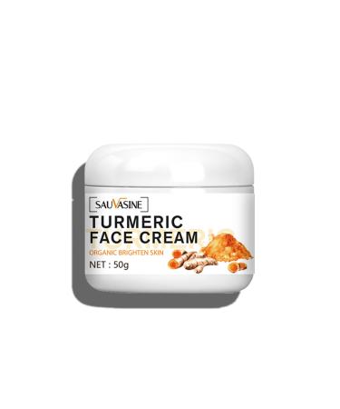 Turmeric Face Cream  Natural Turmeric Skin Brightening Facial Moisturizer Dark Spot Remover for Face & Body Turmeric Cleanses Skin  Fights Acne  Evens Tone  Hydrating with Organic Ingredients(50g)
