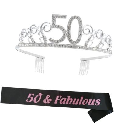 FRCOLOR 3 Sets 50 Party Etiquette Belt Birthday Party Etiquette Rhinestone Waist Belt 50th Bday Sash Crystal Decor Letter Printing Sash Happy Birthday Sash Photo Apparel Rose Gold - Buy Online on GoSupps.com