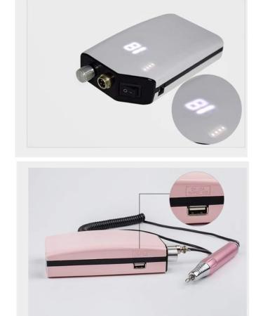 Electric Nail Files Manicure Nail Drill Polishing Tools Nail Clipper Set for Callus Removal Pen Shape Manicure Pedicure Set Nail Care Tool(Portable 30 000 RPM) Nail B White - Buy Online on GoSupps.com