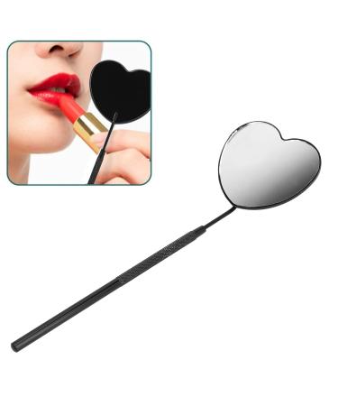 Professional Heart Shaped Lash Mirror - Portable Stainless Steel Makeup Mirror for Eyelash Extensions | Detachable Design for Lash Extension Supplies - Buy Online on GoSupps.com
