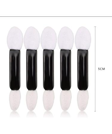 Eyeshadow Applicators 50pcs Disposable Double Ended Sponge Eye Shadow Applicators Dual Sided Eyeshadow Brush Sponge Tipped Oval Makeup Applicator Black Handle - Buy Online on GoSupps.com
