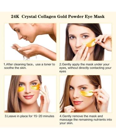 Under Eye Gel Patches 24K Gold Crystal Eye Mask Collagen Eye Pads Anti Aging Eye Patch Eye Treatment Mask For Puffy Eyes & Bags Dark Circles & Wrinkles Hydrating.(5 Pairs) - Buy Online on GoSupps.com