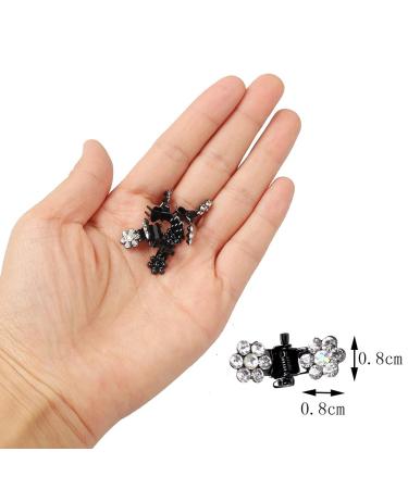 36 Pcs Mini Crystal Hair Clips for Women and Girls - White Rhinestone Hair Accessories - Buy Online on GoSupps.com