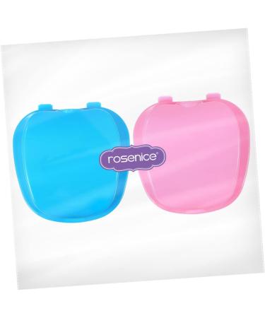 Angoily 2pc Toothbox Bath Case - Professional Prosthesis Container for Travel & Cleaning | Durable Plastic ABS - Buy Online on GoSupps.com