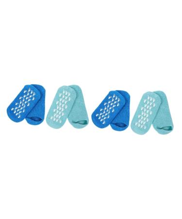 FRCOLOR 4 Pairs Gel Socks Spa Miss Nursing Cover Cotton Yarn