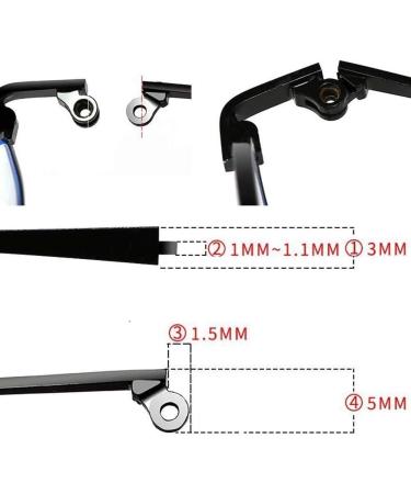 Buy Epasha Gold Vintage Metal Frame Glasses Accessories - Ironing Glasses Spare Bracket Frame & Arm Bone | International Shipping Available - Buy Online on GoSupps.com