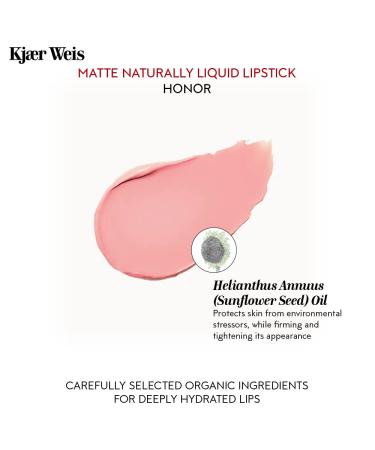 Kjaer Weis Matte Liquid Lipstick | Long-Lasting Pale Pink Nude Lip Stain | Smudge-Proof Organic Makeup for Women - Buy Online on GoSupps.com