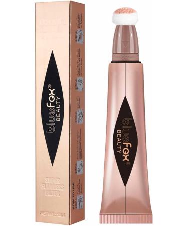 Liquid Wand - Face Highlighter Blushes Stick with Cushion Applicator Super Silky Blushes Smooth Shimmer Highlighter Beauty Wand for Face Cheekbone Glow Pochy Highlight #06 - Buy Online on GoSupps.com