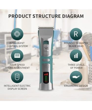 Professional Wireless Hair Clippers - USB Rechargeable Electric Hair Salon Trimmer D2 | Fast International Shipping - Buy Online on GoSupps.com