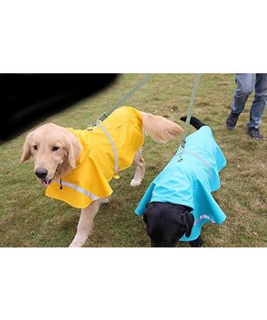 Ocsoso Waterproof Raincoat for Large Dogs - Breathable Yellow XXL Rain Jacket - Comfortable Rain Gear for Dogs - Durable & Stylish Dog Coat for Rainy Weather - Buy Online on GoSupps.com