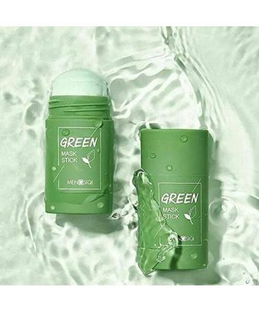 Clay Mask Green Clay Purifying Clay Stick Face Cover Deep Cleansing Moisturizing Facial Blackhead Remover Green Tea Face Cover - Buy Online on GoSupps.com