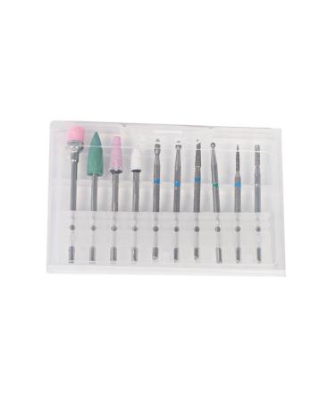 minkissy Set Nail Grinding Head Diamond Nail Drill Bit Ceramic Nail Drill Bit Diamond Cuticle Nail Bits Nail Drill Kit Manicure Tools Kit De Manicura Nail Drill Bits Polisher Rotary File medium Picture 1