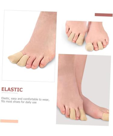 Siliocne Toe Protectors - 2 Pairs of Hand Toe Sleeves for Sneaker Blisters - Closed Toe Covers for Protection - Nylon Surface Fabric - 4x2.7cm - Buy Online on GoSupps.com