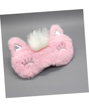 FOMIYES 4 Pcs Plush Eye Masks Sleep Masks for Women Men & Kids Comfortable Eye Covers in Pink - Buy Online on GoSupps.com