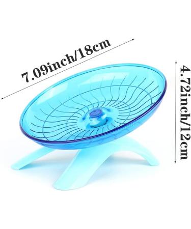 Silent Hamster Wheel Hamster Flying Saucer Plastic Running Wheel Playing Toy Hamster Running Sports Wheel for Gerbils Squirrels Guinea Pig Syrian Small Animals Pets - Buy Online on GoSupps.com