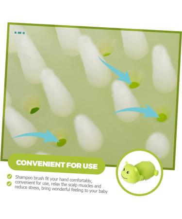Fomiyes 3-in-1 Baby Shampoo Brush - Gentle Scalp Peeling & Massaging Shower Tool for Children - Buy Online on GoSupps.com