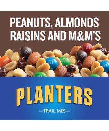 Planters Peanuts Trail Mix Variety Pack - 24 Individual 2 oz Bags - Cajun, Chocolate, Tropical Flavors with By The Cup Mints - Buy Online on GoSupps.com