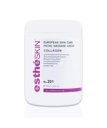 estheSKIN Collagen Facial Massage Cream for European Skin Care  33.8 fl.oz. / 1000 ml Collagen 33.8 Fl Oz (Pack of 1)