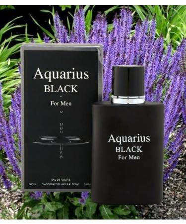 AQUARIUS BLACK Men's Designer Inspired Cologne EDT. Aromatic Aquatic fragrance for men 3.4 Fl. Oz. Eau de Parfum - Buy Online on GoSupps.com