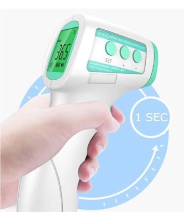 Maplin Forehead Thermometer | Non-Contact Infrared | Instant Reading | Fever Alarm | LCD Display | C/F Switch - Buy Online on GoSupps.com