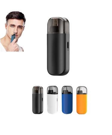 Portable Nose Hair Trimmer Unisex Fashion Ear Nose Hair Trimmer Waterproof Rechargeable Nose Hair Trimmer with Dust Cover Double-Edged Blade Black