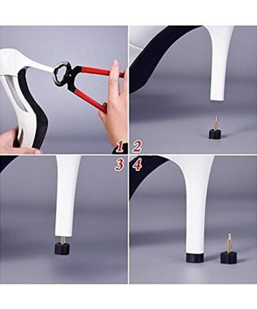 6 Pairs Beige High Heel Tips - Slipproof Shoe Repair Kit for Women & Girls | Durable Caps for 3mm & 8mm Heels - Buy Online on GoSupps.com
