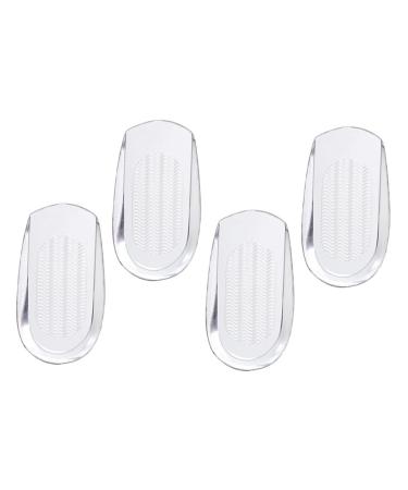 FRCOLOR 2 Pairs Heel Pad Heel Pad Shoes Inserts Heel Pad Heel Spur Pads Sneaker Heels Heel Pad for Plantar Fasciitis Inserts Shoes Heel Mats Heel Cushion Foot Men and Women Gel Floor Mat Transparent 12x6.5cm