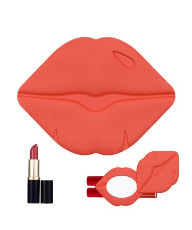 Holder Flexible Device with Mirror Self-adhesive phone card holder for lip gloss and balm for family travel women daughter mother girlfriend wife