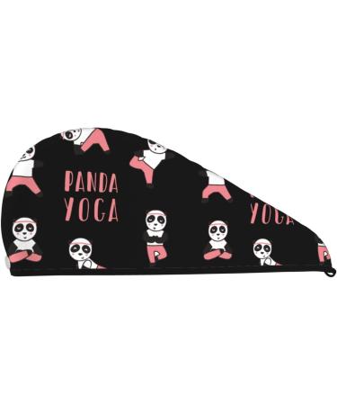 Buy Panda Yoga Microfiber Hair Towel - Soft Super Absorbent & Quick Dry Wrap for Long Curly & Thick Hair - Buy Online on GoSupps.com