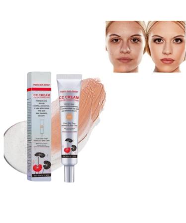 Color Correcting CC Cream Invisible Pore Foundation Cream and Invisible Pore Concealer Full Coverage CC Cream Foundation Cream Moisturizing Primer Matte CC Cream Dark Color
