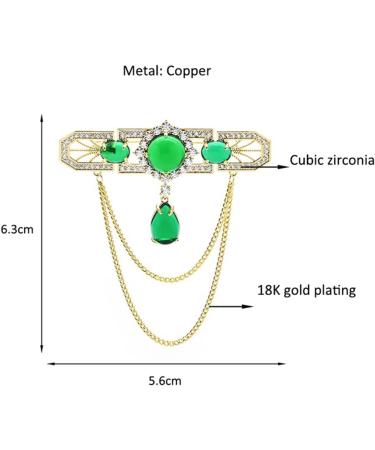 Pin Jewelry Gifts for Women Ladies Fashion Accessories Ladies Elegant Retro Palace Style Chain Flower Brooch Wedding Banquet Party Brooch Brooches & Pins - Buy Online on GoSupps.com