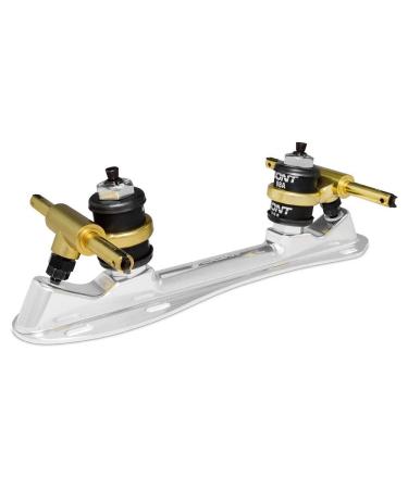 Bont Skates - Zeus Roller Skate Speed Plate - 7 Degree Action No Toe Stop Quick Release Clip Axles - 6061 Aluminum - Pair 165mm