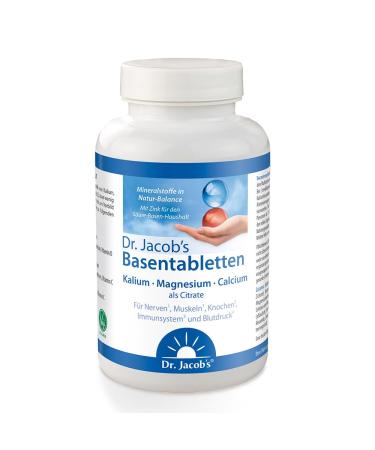 Dr.Jacob s base tablets 250 tablets I little sodium rich in potassium I for muscles blood pressure and bone i minerals potassium calcium magnesium vitamins C and d i 31 portions - Buy Online on GoSupps.com