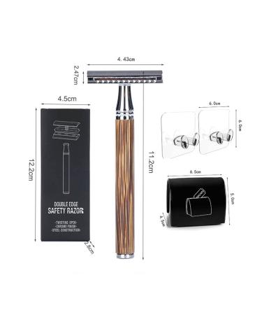Long Handle Double Cutter Razor Planer | 5 Blades Hair Removal Razor for Men & Women | Eco-Friendly Recycling Box - Buy Online on GoSupps.com
