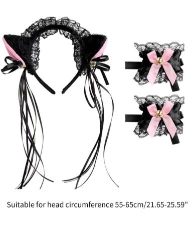 TQUXNGA 1set Halloween Cosplay Ear Headband and Choker/Lace Cuffs/Tail Cosplay Lovely Costume Party Accessories for Adult 5 - Buy Online on GoSupps.com