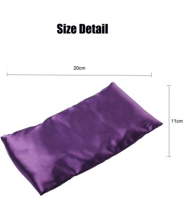 GMIFUN Silk Lavender & Flax Seeds Eye Pillow for Sleep and Meditation - Microwavable Long-Purple - Buy Online on GoSupps.com