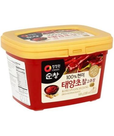 O Food Gochujang Korean Traditional Brown Rice Red Pepper Hot Chilli Paste 500g (Pack of 2) by CNMART - Buy Online on GoSupps.com