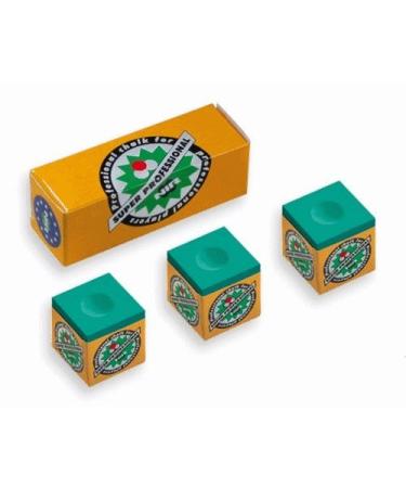 NIR Longoni Super Professional Billiard Chalk green 3 pieces