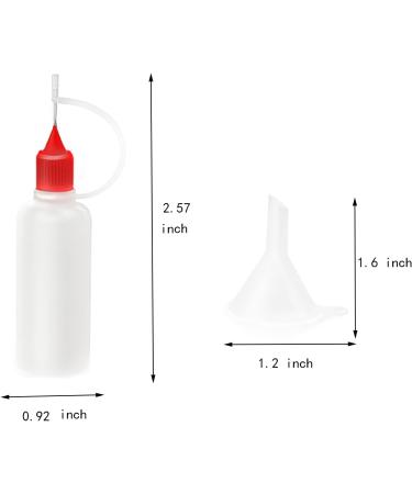 12 Pcs 0.5oz Precision Tip Applicator Bottles | 6 Color Needle Tip Glue Bottles for DIY Paper Quilling | Includes 2 Mini Funnels | Multicolor 15ML 0.5oz - Buy Online on GoSupps.com